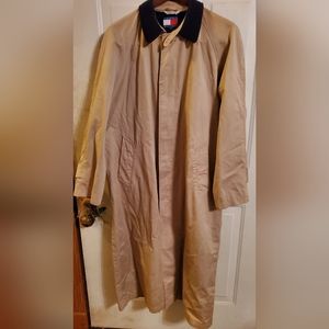 Vintage Tommy Hilfiger Khaki Duster/Trench Coat, Mens size small